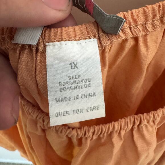 Curvy Girl Square Neck Long Sleeve Mini Dress US Women's 1X Plus - Picture 6 of 8